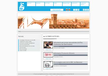 Nueva página web de la UBIC de Manresa